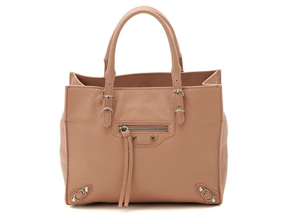 Balenciaga Tote Bag Paper Embossed Pink